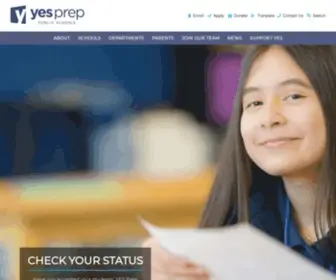 Yesprep.org(Charter School in Houston) Screenshot
