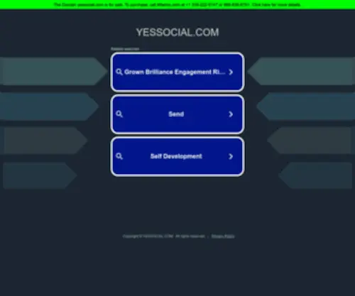 Yessocial.com(Social Network and Social Rank of Notable People) Screenshot