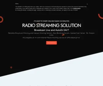 Yesstreaming.net(Internet radio hosting) Screenshot