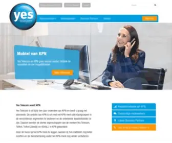 Yestelecom.nl(Telecom Provider voor de Zakelijke Markt) Screenshot