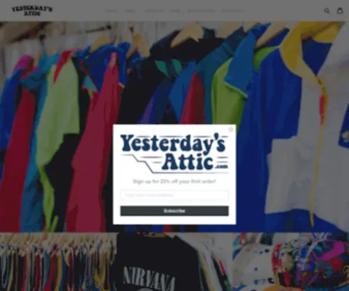 Yesterdaysattic.com(Vintage Clothing Online) Screenshot