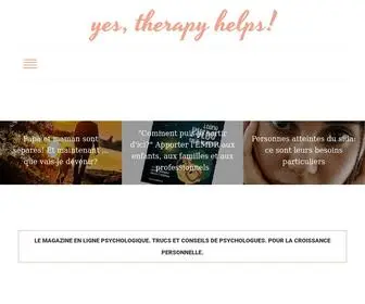 Yestherapyhelps.com(Magazine Scientifique Populaire Mensuelles Des Femmes Sur La Psychologie) Screenshot