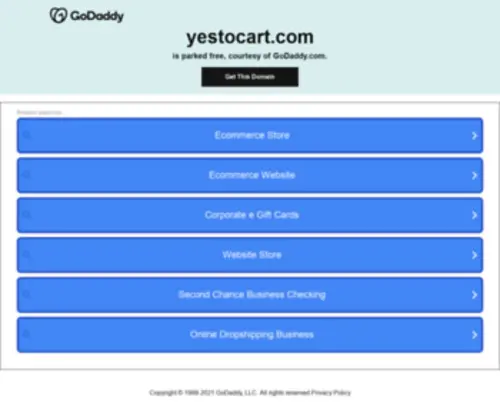 Yestocart.com(Create an Ecommerce Website and Sell Online) Screenshot