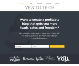 Yestotech.com(Yes To Tech) Screenshot