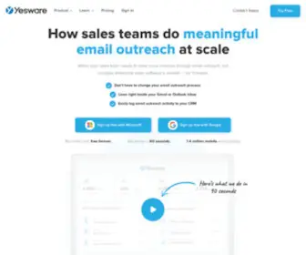 Yesware.com(Sales Engagement Made Easy) Screenshot