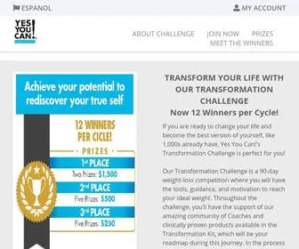 Yesyoucanchallenge.com(Transformation Challenge) Screenshot