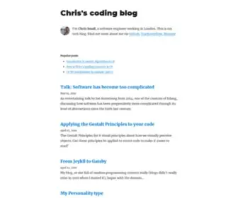 Yetanotherchris.dev(Chris's coding blog) Screenshot