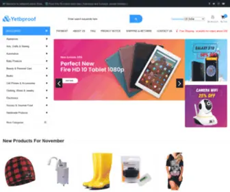 Yetbproof.shop(Likable products) Screenshot