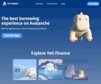 Yeti.finance(Yeti Finance) Screenshot