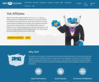 Yetiaffiliates.com Screenshot