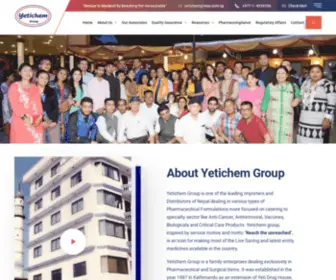 Yetichem.com(Yetichem Group) Screenshot