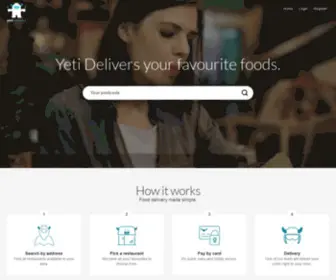Yetidelivery.com(Yeti Delivery) Screenshot