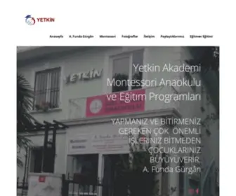 Yetkinanaokulu.com(Yetkin Akademi) Screenshot