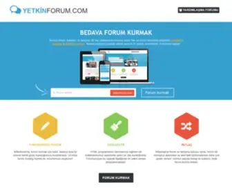 Yetkinforum.com(Bedava forum kurmak) Screenshot