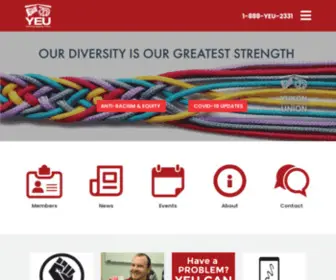 Yeu.ca(Yukon Employees' Union) Screenshot