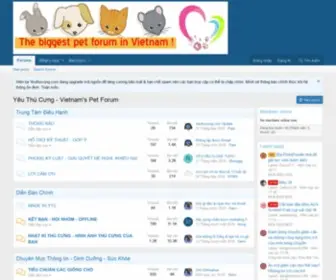 Yeuthucung.com(Yêu Thú Cưng) Screenshot