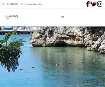 Yevents.fr(Agence spécialisée dans le tourisme d'affaires et loisirs groupes) Screenshot