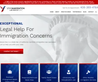 Yewlegal.com(Immigration Attorney) Screenshot