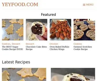 Yeyfood.com(Amazing Recipes Anyone Can Make) Screenshot