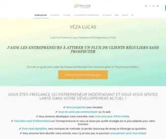 Yezalucas.com(Coach pour entrepreneur et freelance à Paris) Screenshot