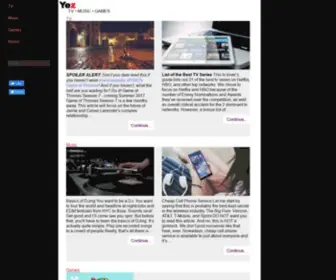 Yez.com(Your Entertainment Zone) Screenshot