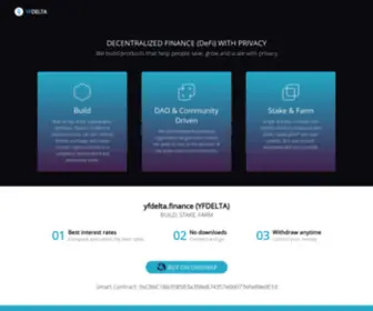 Yfdelta.finance(A decentralized) Screenshot