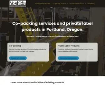 Yfintl.com(Co-packing and Private Label in Portland) Screenshot