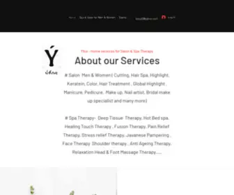 Yfos.co.in(Salon Spa Therapy) Screenshot