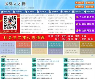 YFZSW.cn(内江威远人才网) Screenshot