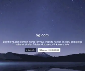 YG.com(Domain name is for sale) Screenshot