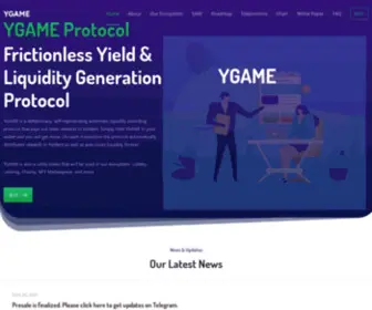 Ygame.finance(The official home of YGAME Finance. YGAME) Screenshot