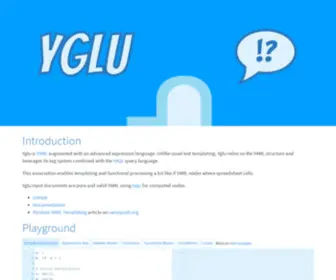 Yglu.io(Yaml structural templating and processing) Screenshot
