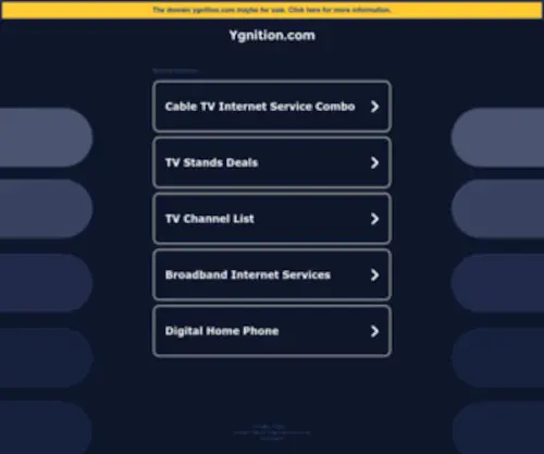 Ygnition.com(Ygnition) Screenshot