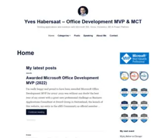 Yhabersaat.ch(Office Development MVP & MCT) Screenshot