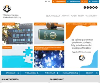 Yhteiskunta-Ala.fi(Yhteiskunta-alan korkeakoulutetut ry) Screenshot