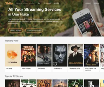 Yidio.com(Streaming Guide for TV Shows & Movies) Screenshot