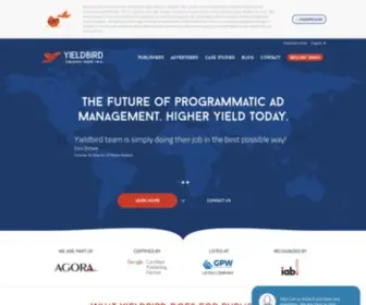 Yieldbird.com(Trusted partner in programmatic monetization) Screenshot