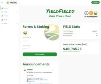 Yieldfields.finance(Yield Farming) Screenshot
