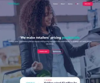 Yieldigo.com(AI price optimization platform for Retailers) Screenshot