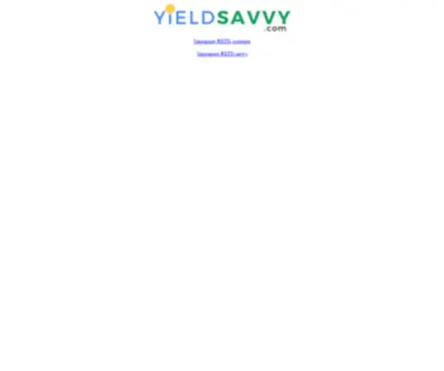 Yieldsavvy.com(Yieldsavvy) Screenshot