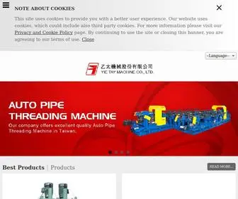 Yietay.com.tw(YIE TAY MACHINE CO) Screenshot