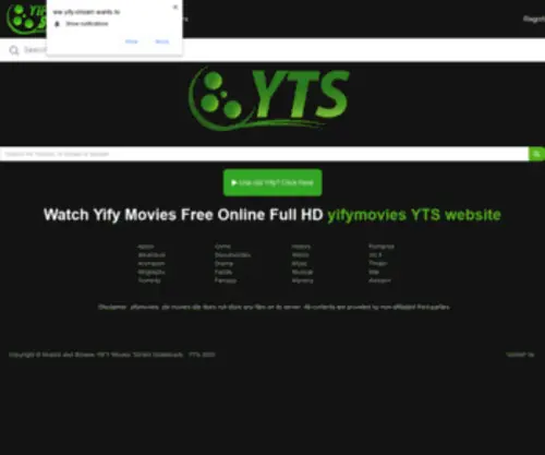 Yify.stream(Yify official) Screenshot