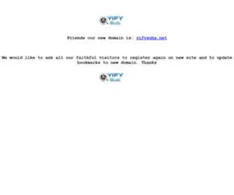 Yifysub.org(Subtitles for YIFY movies) Screenshot