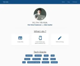 Yikkok.com(Yik Kok's) Screenshot