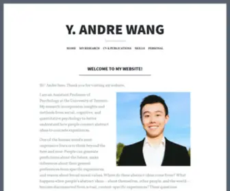 Yilinandrewang.com(Social Psychologist) Screenshot