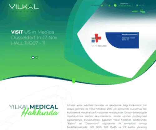 Yilkal.com(YILKAL MEDİKAL) Screenshot