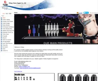 Yilong-Tattoo.com(Your #1 resource of professional tattoo supplies manufactory) Screenshot