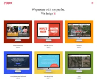 Yippa.com(Web Design & Graphic Design for Nonprofits) Screenshot