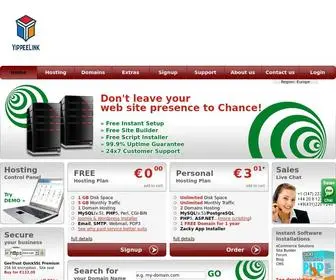 Yippeelink.com(Domain Name and Web Hosting) Screenshot