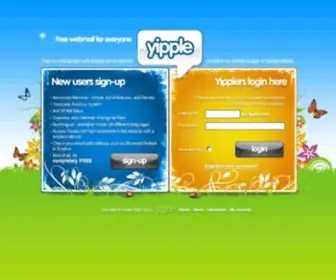 Yipple.com(Free Webmail for Everyone) Screenshot